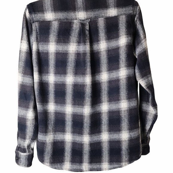 Orvis Heritage Plaid Flannel Shirt Jacket Mens Medium Button Up With Pockets - Picture 2 of 5